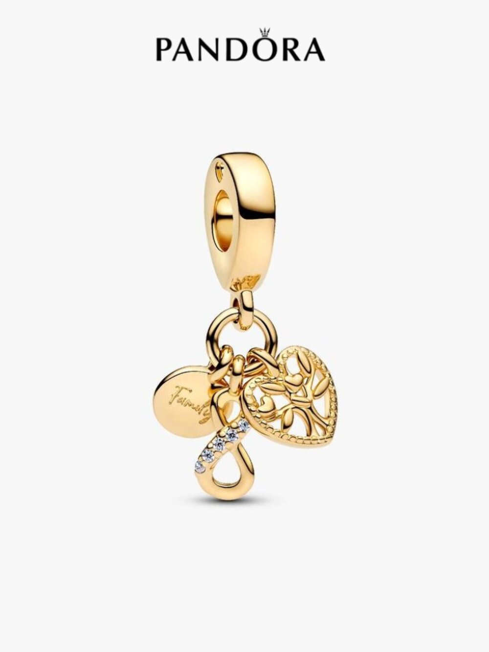 Pandora Family Infinity Triple Dangle Charm